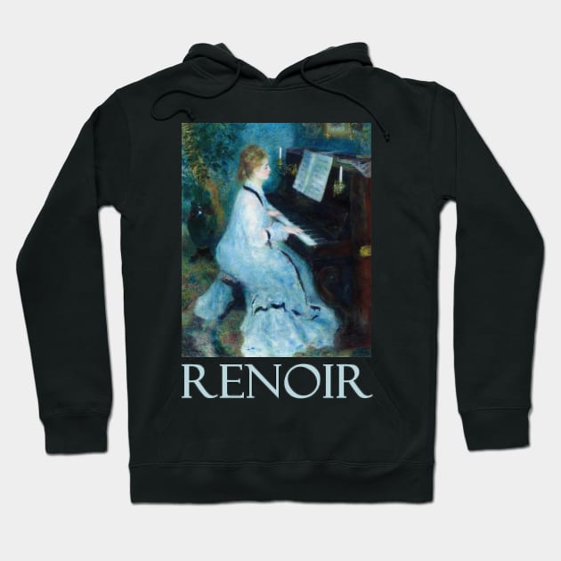 Lady at the Piano by Pierre-Auguste Renoir Hoodie by Naves